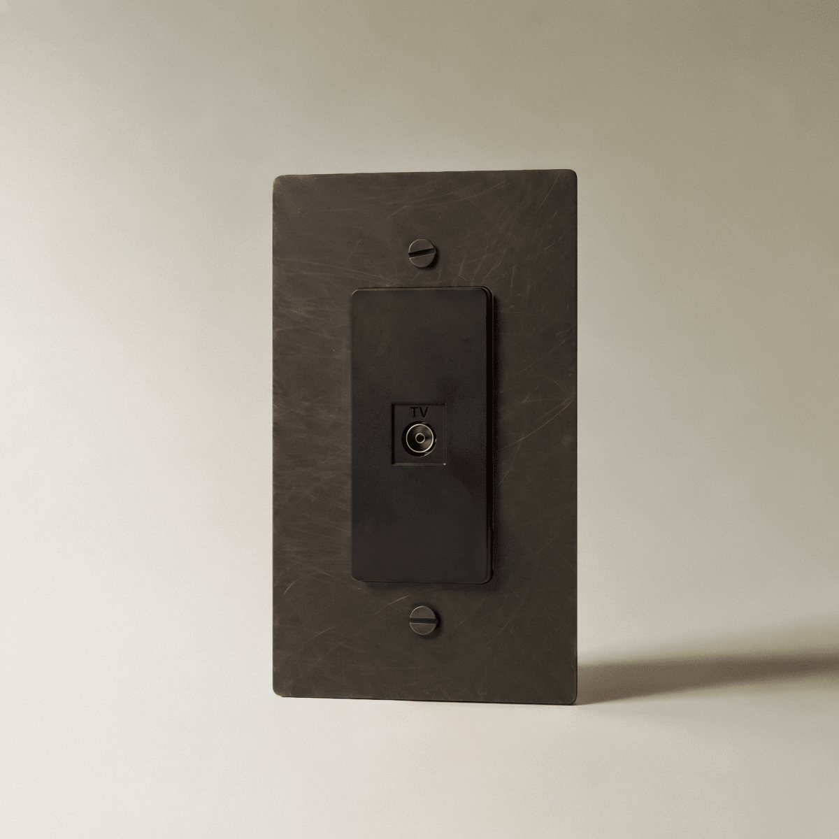 The Brass TV Socket (1-Gang) - Residence Supply