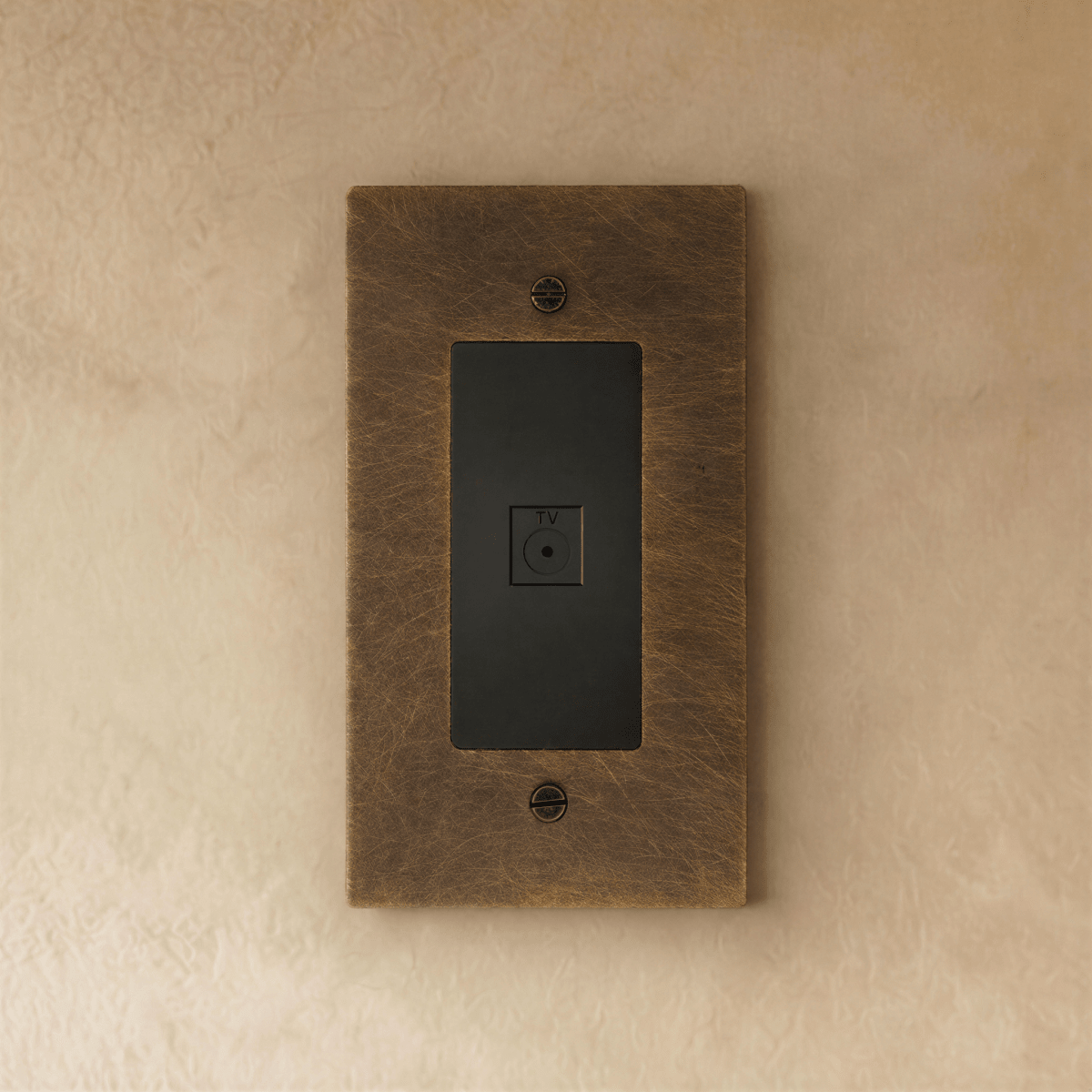 The Brass TV Socket (1 - Gang) - Residence Supply