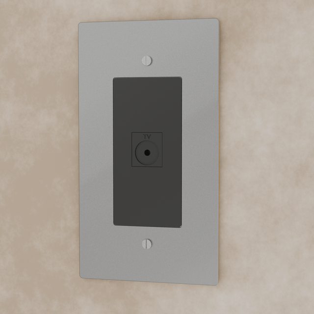 The Brass TV Socket (1 - Gang) - Residence Supply