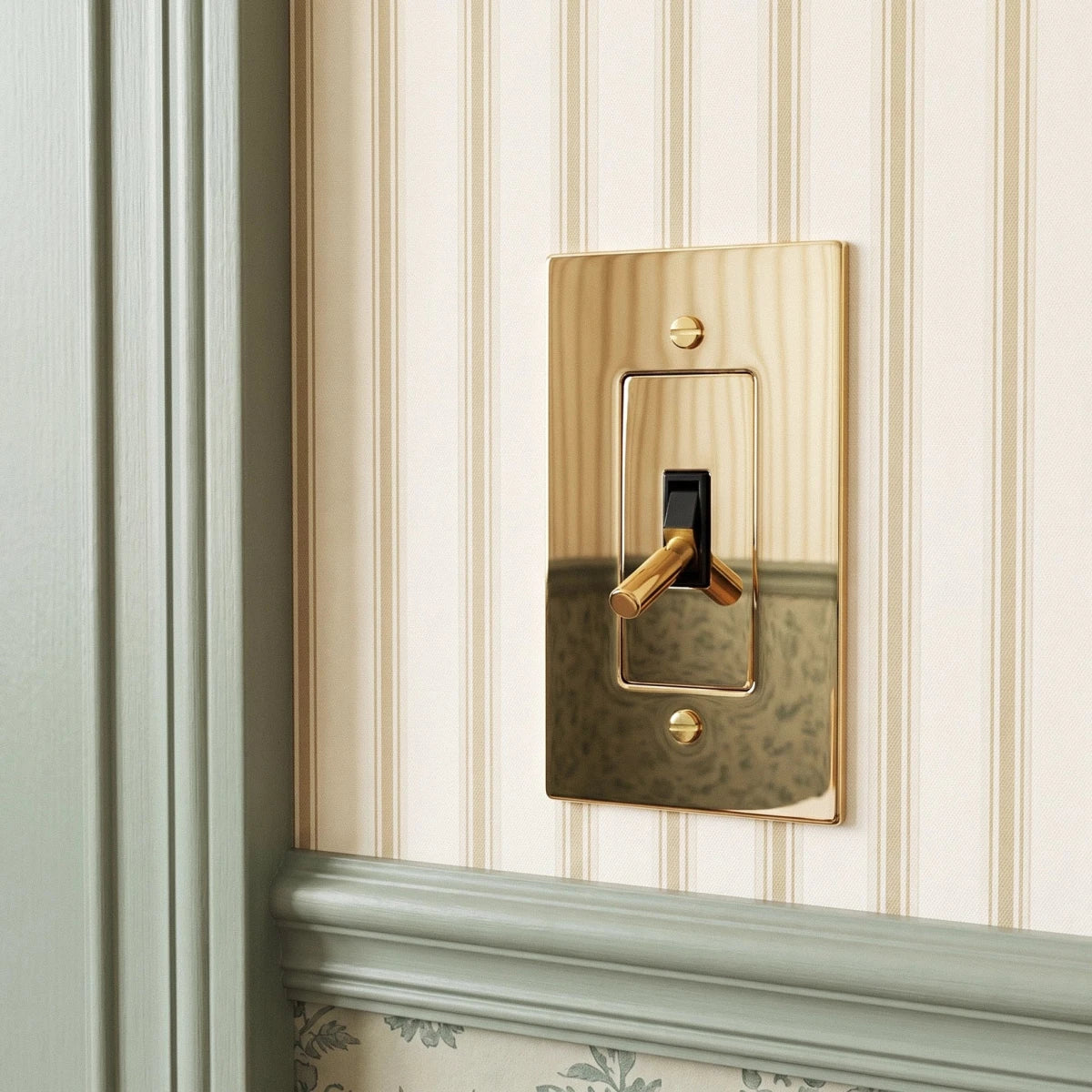 The Polished Brass Toggle Switch - Residence Supply