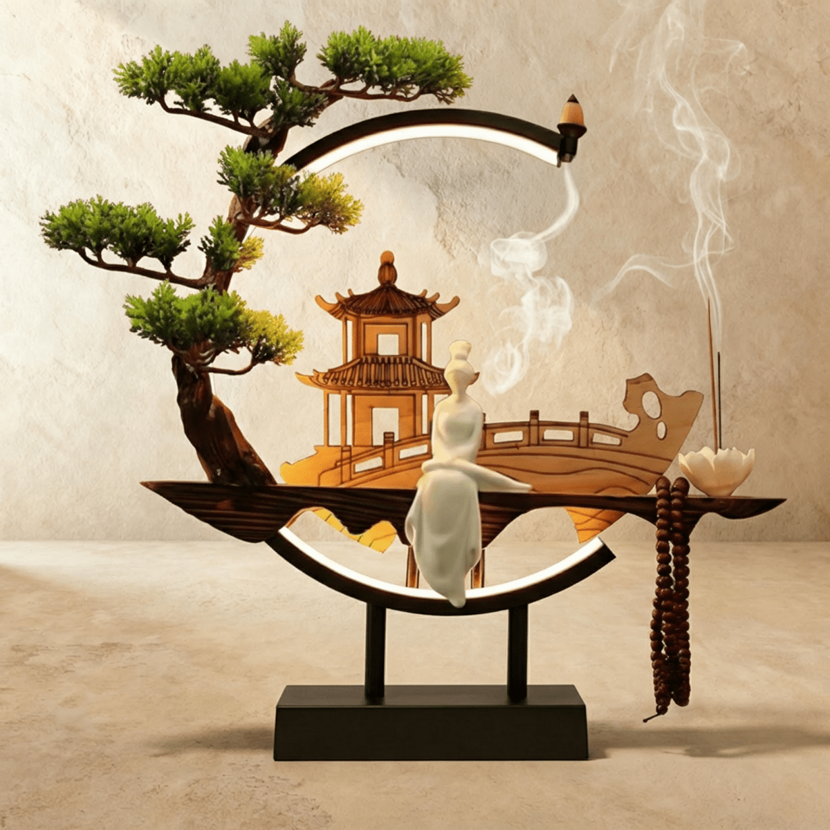 Tranquil Incense Burner Table Lamp - Residence Supply