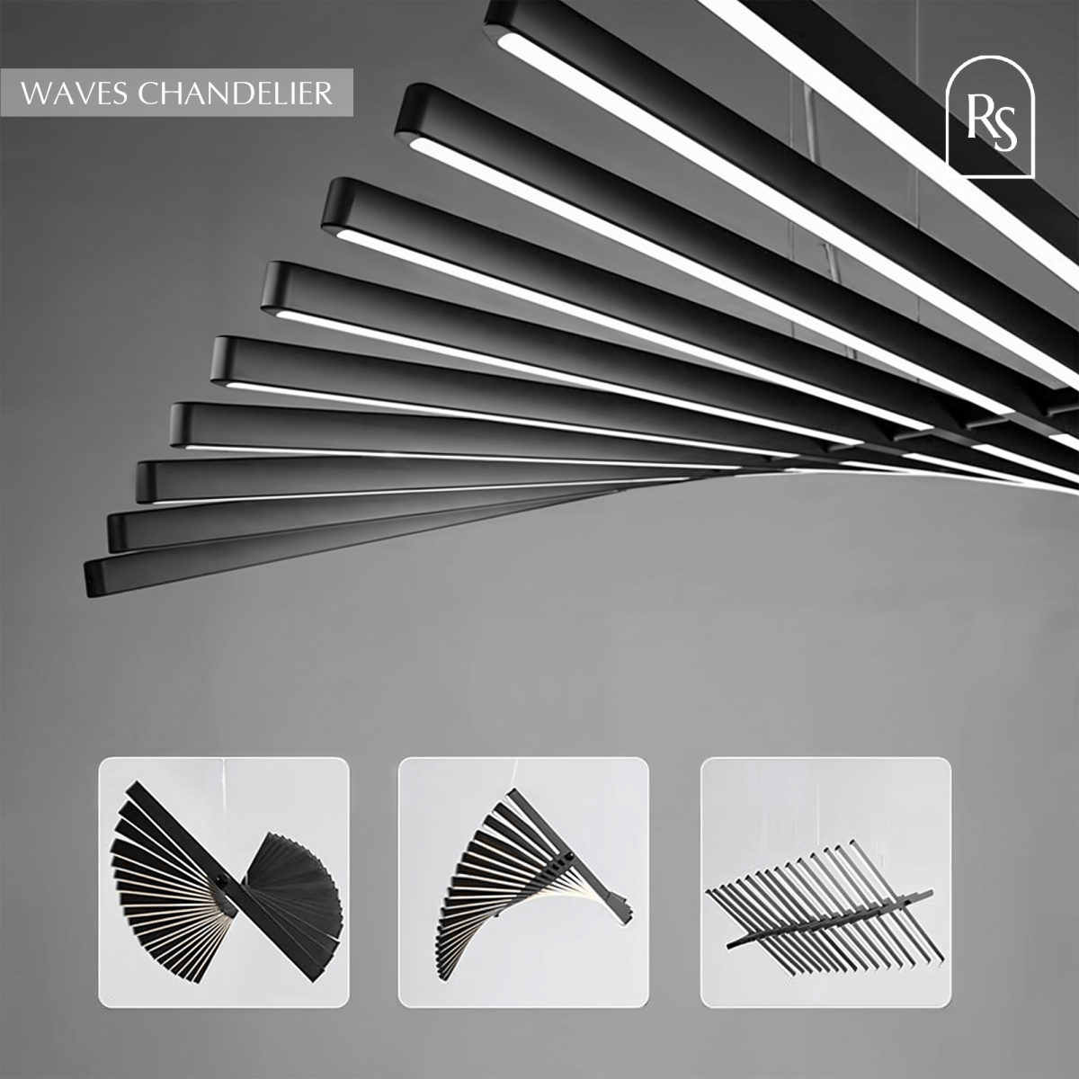 Waves Chandelier - Residence Supply