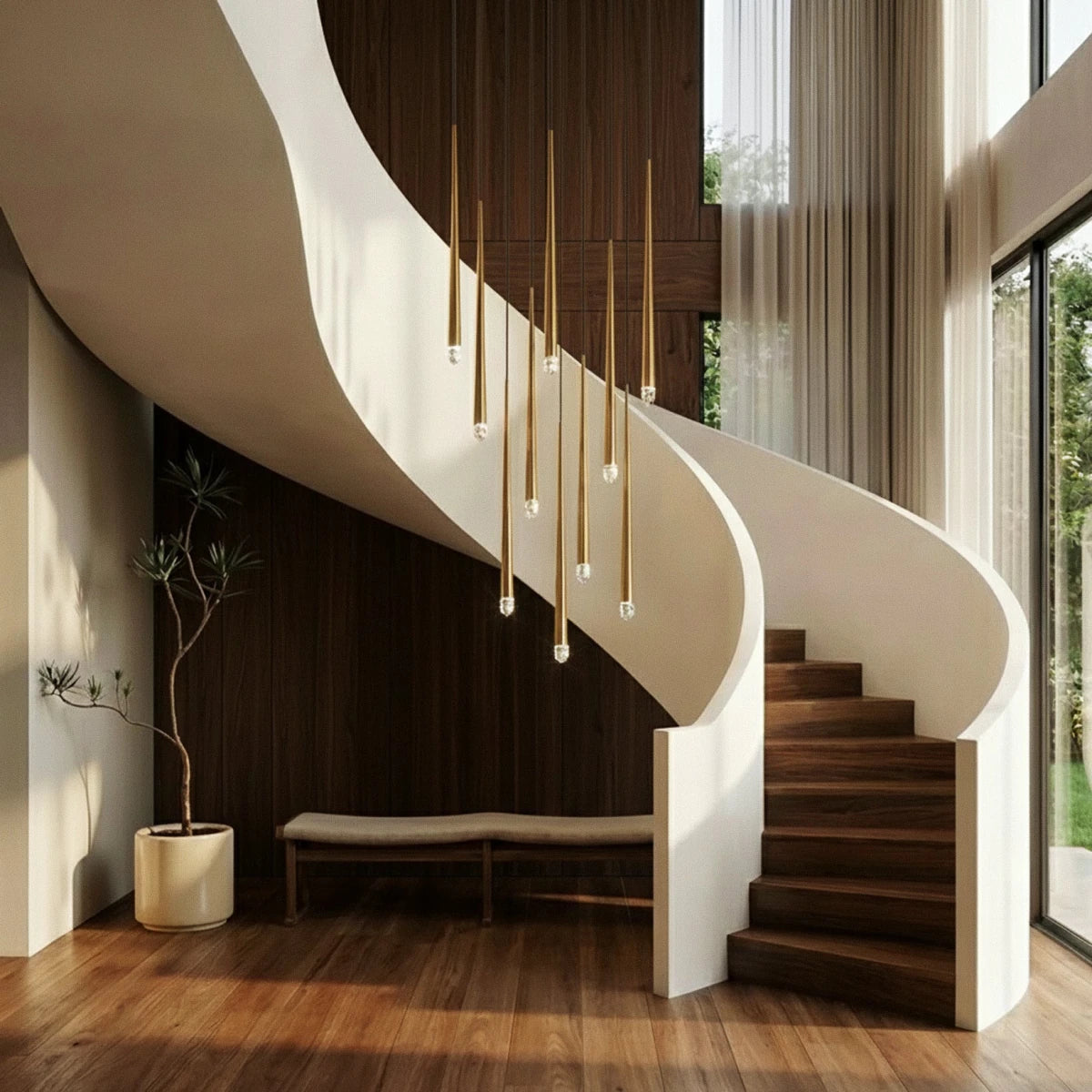 Zimra Staircase Chandelier - Residence Supply