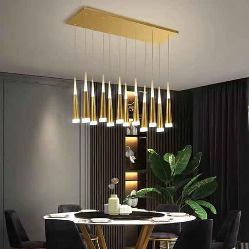 Introducing the Ankaa Chandelier Light: a radiant centerpiece that illuminates your space with elegance and charm.