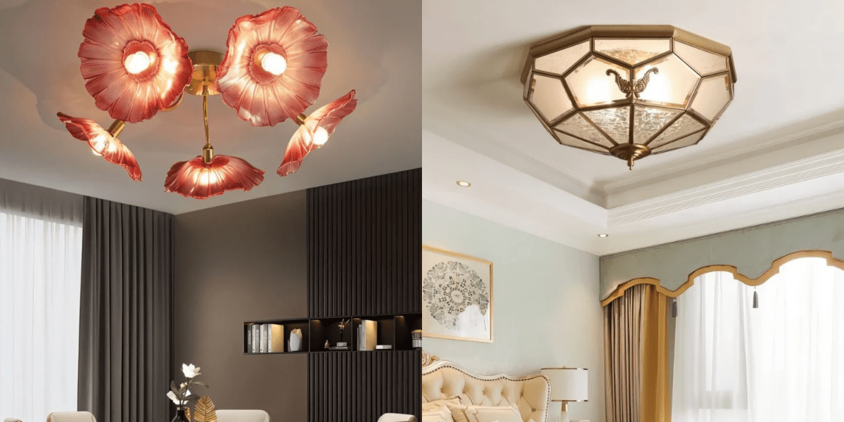 5 Vintage Flush-mount Ceiling Light for Commercial Use - Residence Supply