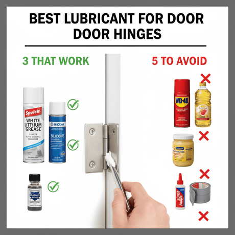 Best Lubricant for Door Hinges: 3 That Work + 5 to Avoid - Residence Supply