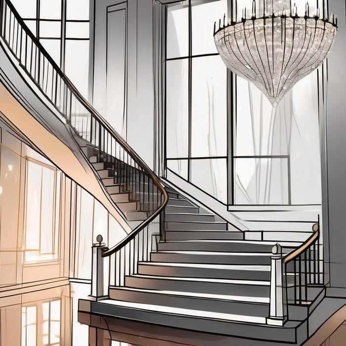 Crystal vs. Glass Chandeliers: A Comparison for Staircase Lighting - Residence Supply