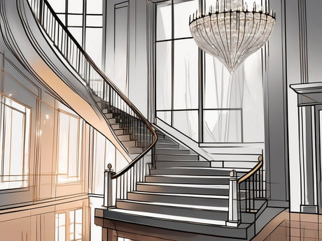 Crystal vs. Glass Chandeliers: A Comparison for Staircase Lighting - Residence Supply