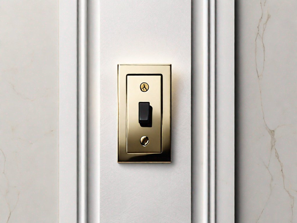 Light Switch with 2 Brass and 1 Black Screw: A Unique Design Feature - Residence Supply