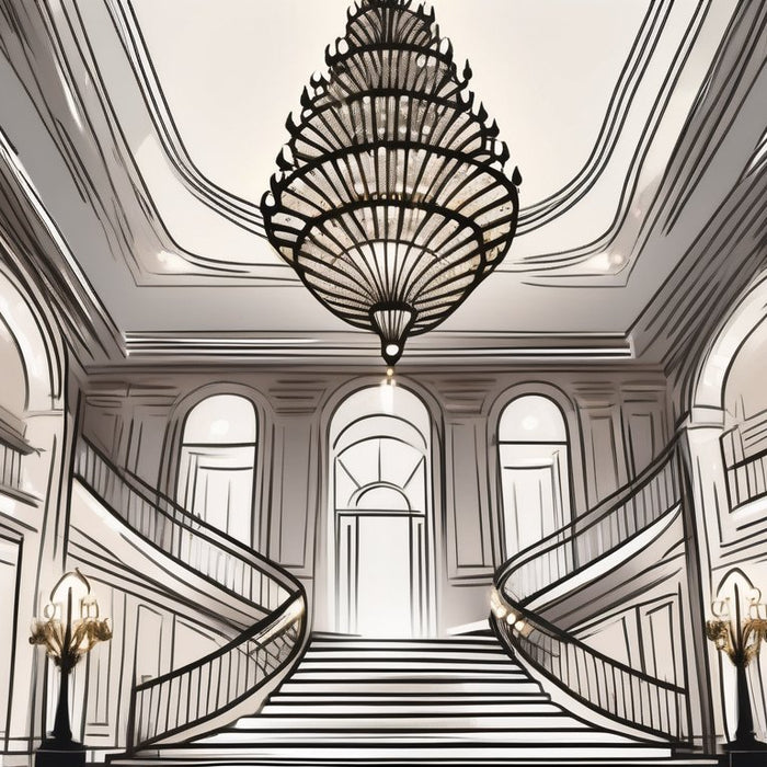 Staircase Chandeliers with LED Lighting: Efficiency Meets Luxury - Residence Supply