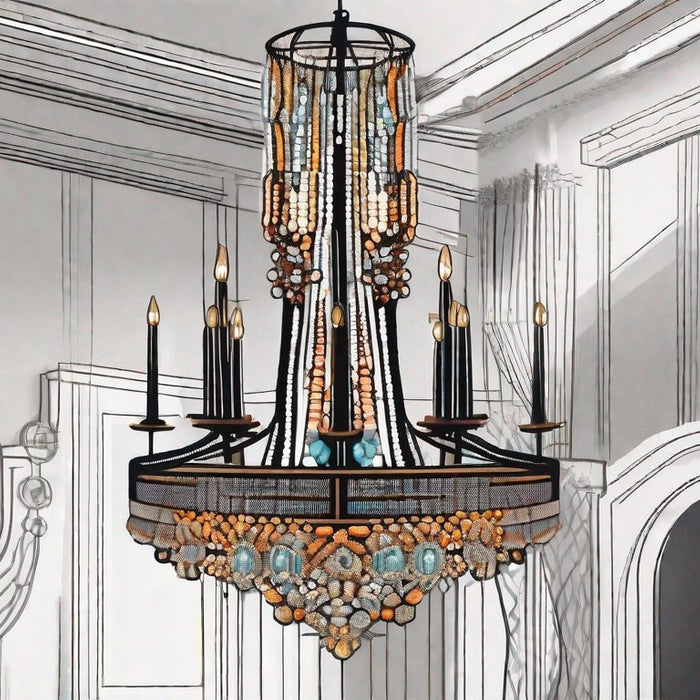 The Unique Appeal of Beaded Chandeliers in Eclectic Interiors - Residence Supply