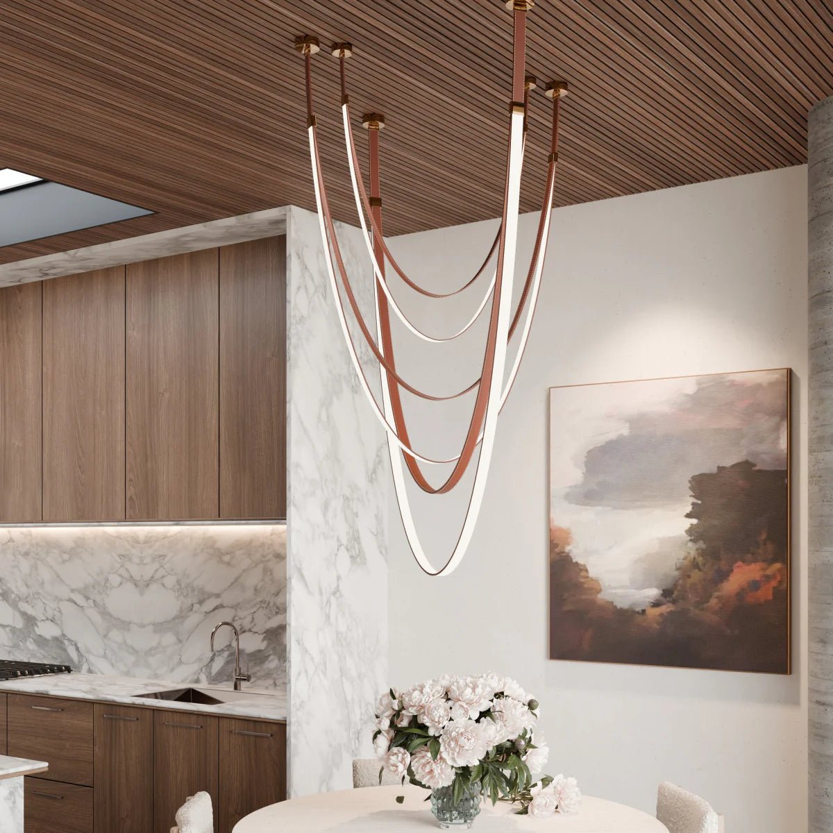 Leather Chandeliers