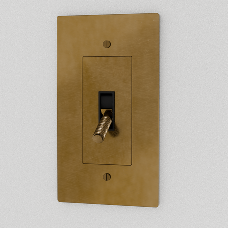 The Brass 4-Way Toggle Switch (1 to 5 Gang)