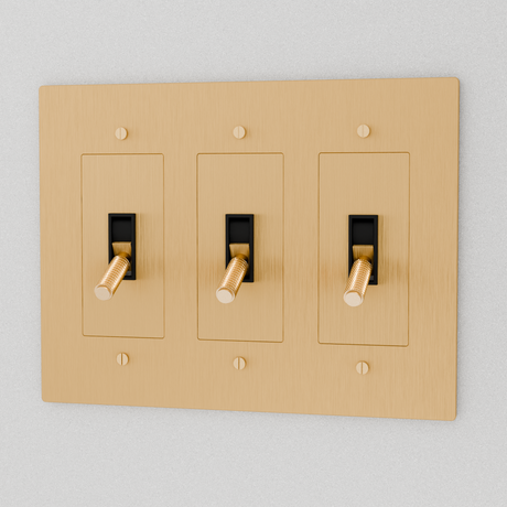 The Brass 4-Way Toggle Switch (1 to 5 Gang)