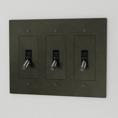 The Brass 4-Way Toggle Switch (1 to 5 Gang)