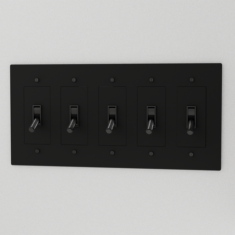 The Brass 4-Way Toggle Switch (1 to 5 Gang)