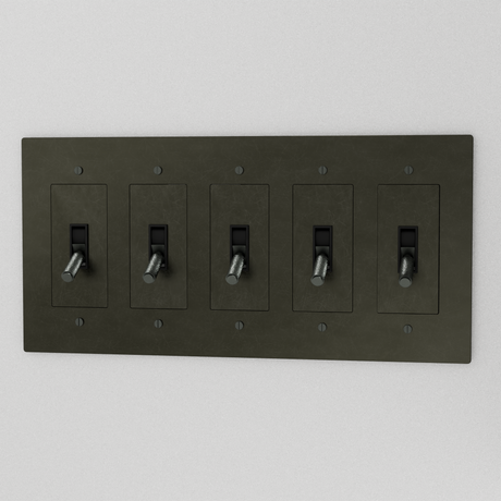 The Brass 4-Way Toggle Switch (1 to 5 Gang)