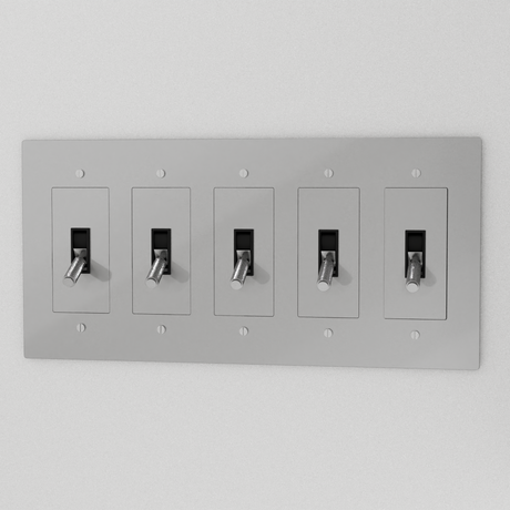 The Brass 4-Way Toggle Switch (1 to 5 Gang)