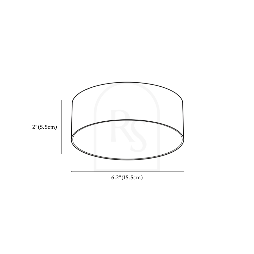 Aziya Ceiling Light line drawing 1