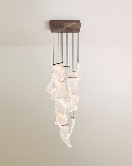 Sheets Chandelier (Rectangle Ceiling Mount)