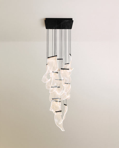 Sheets Chandelier (Rectangle Ceiling Mount)