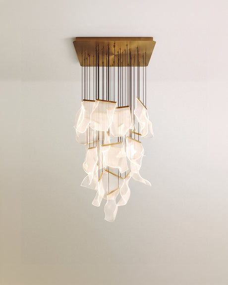 Sheets Chandelier (Rectangle Ceiling Mount)
