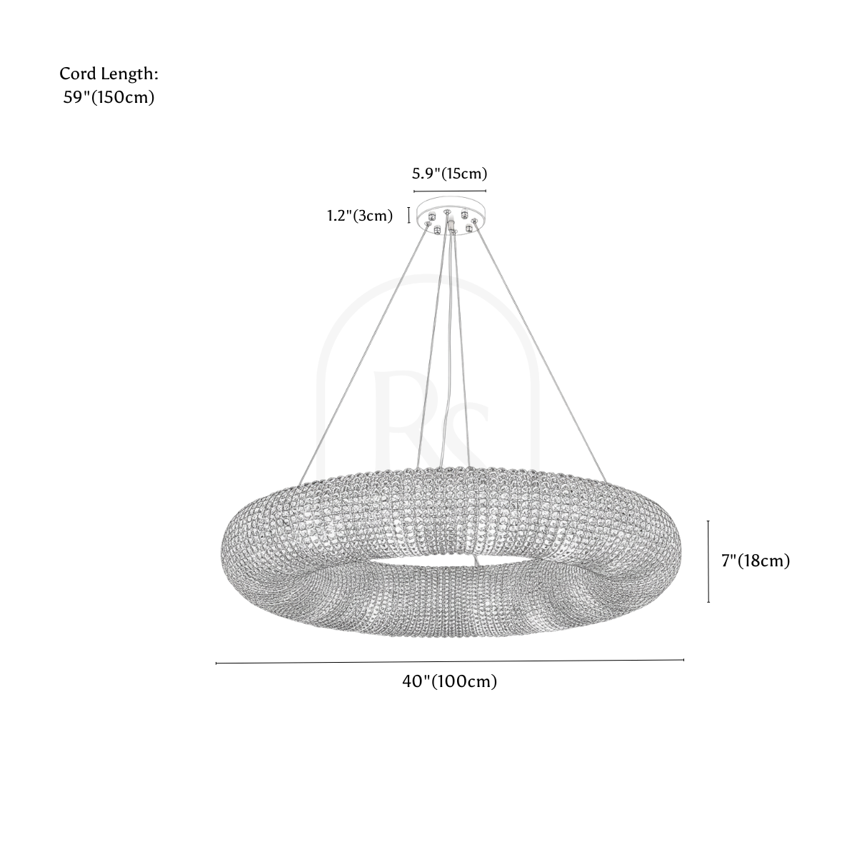 Baros Chandelier line drawing 2