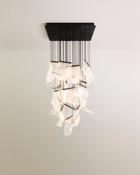 Sheets Chandelier (Rectangle Ceiling Mount)