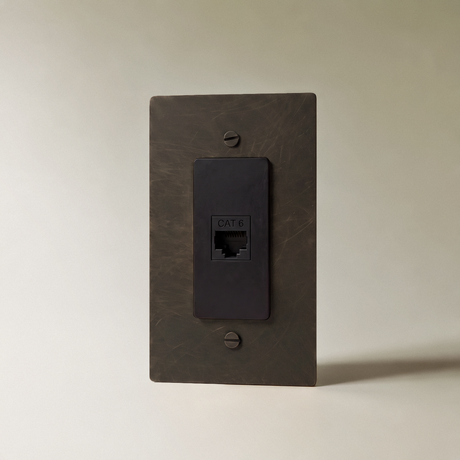 The Brass Ethernet Socket (RJ45) (1-Gang)