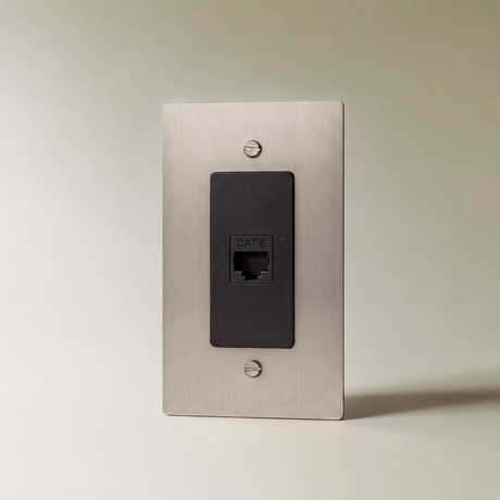 The Brass Ethernet Socket (RJ45) (1-Gang)