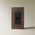 Vintage Brass with Patina / 1 Gang / Ethernet