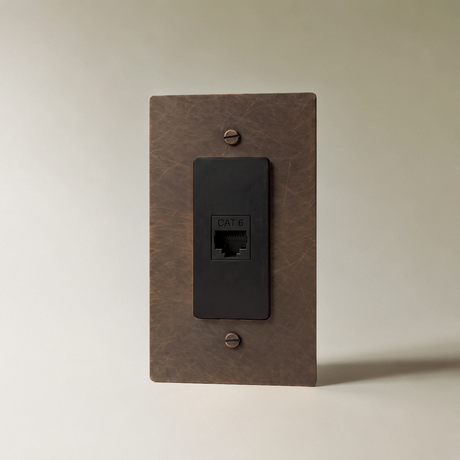 The Brass Ethernet Socket (RJ45) (1-Gang)