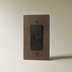 Vintage Brass with Patina / 1 Gang / TV