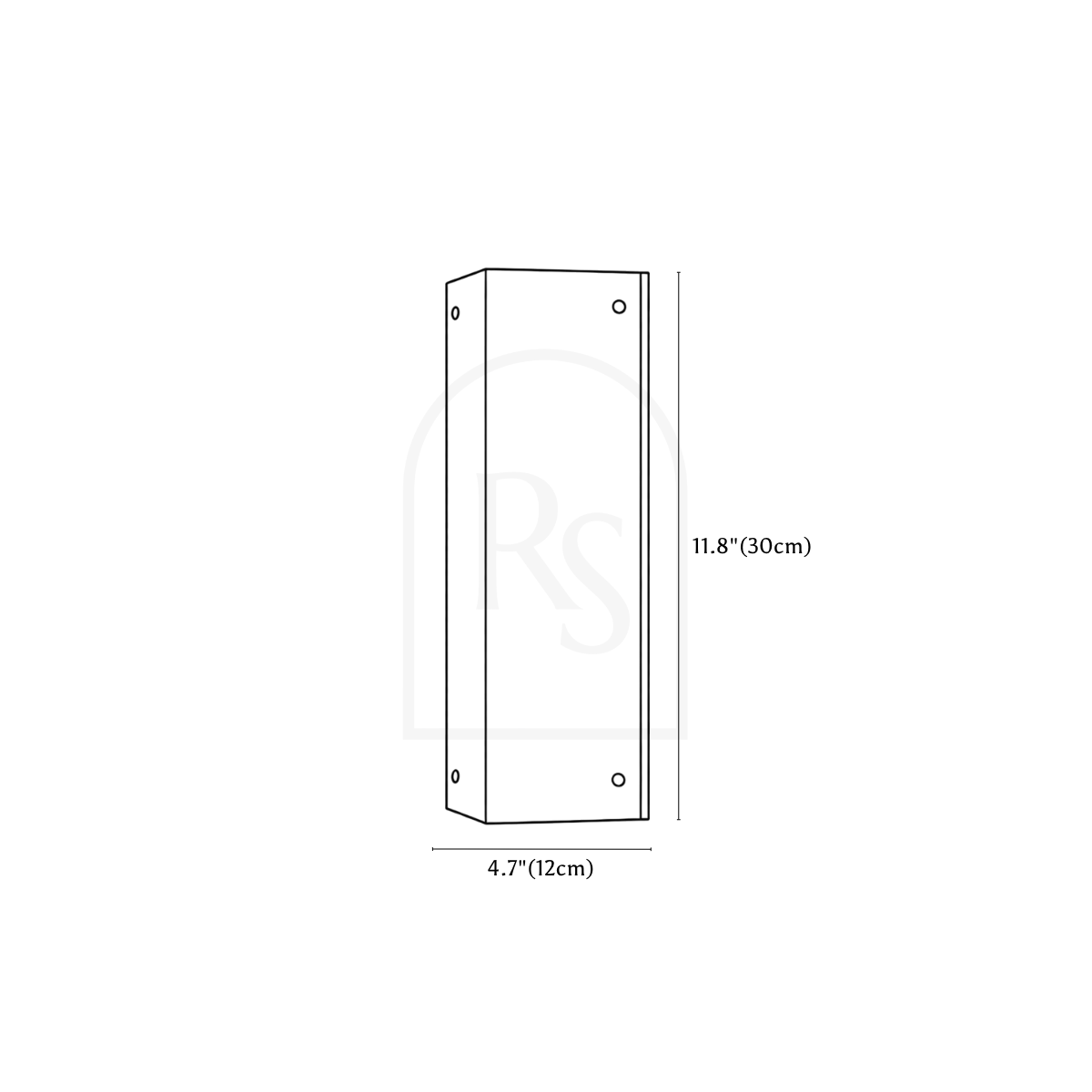 Halfi Wall Lamp line drawing 1