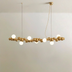 7 Lights: L47"(120cm) x H9.4"(24cm) / 21W / Warm White (3000K) / Gold