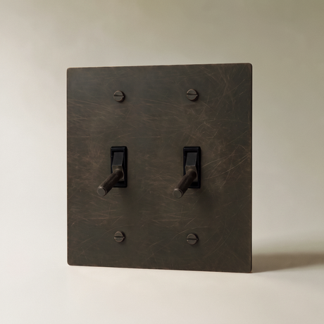 The Architectural Brass 4-Way Toggle Switch (1 to 5 Gang) - Open Box