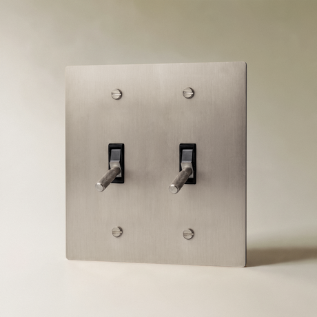 The Architectural Brass 4-Way Toggle Switch (1 to 5 Gang) - Open Box
