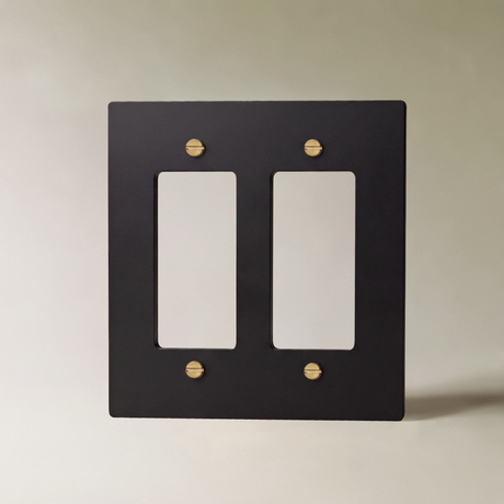 The Brass Plate (Night Black with Brass) (Custom Module)