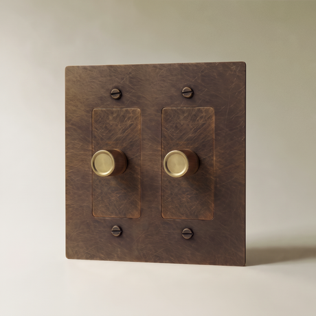 The Brass Dimmer Switch (1 to 5 Gang)