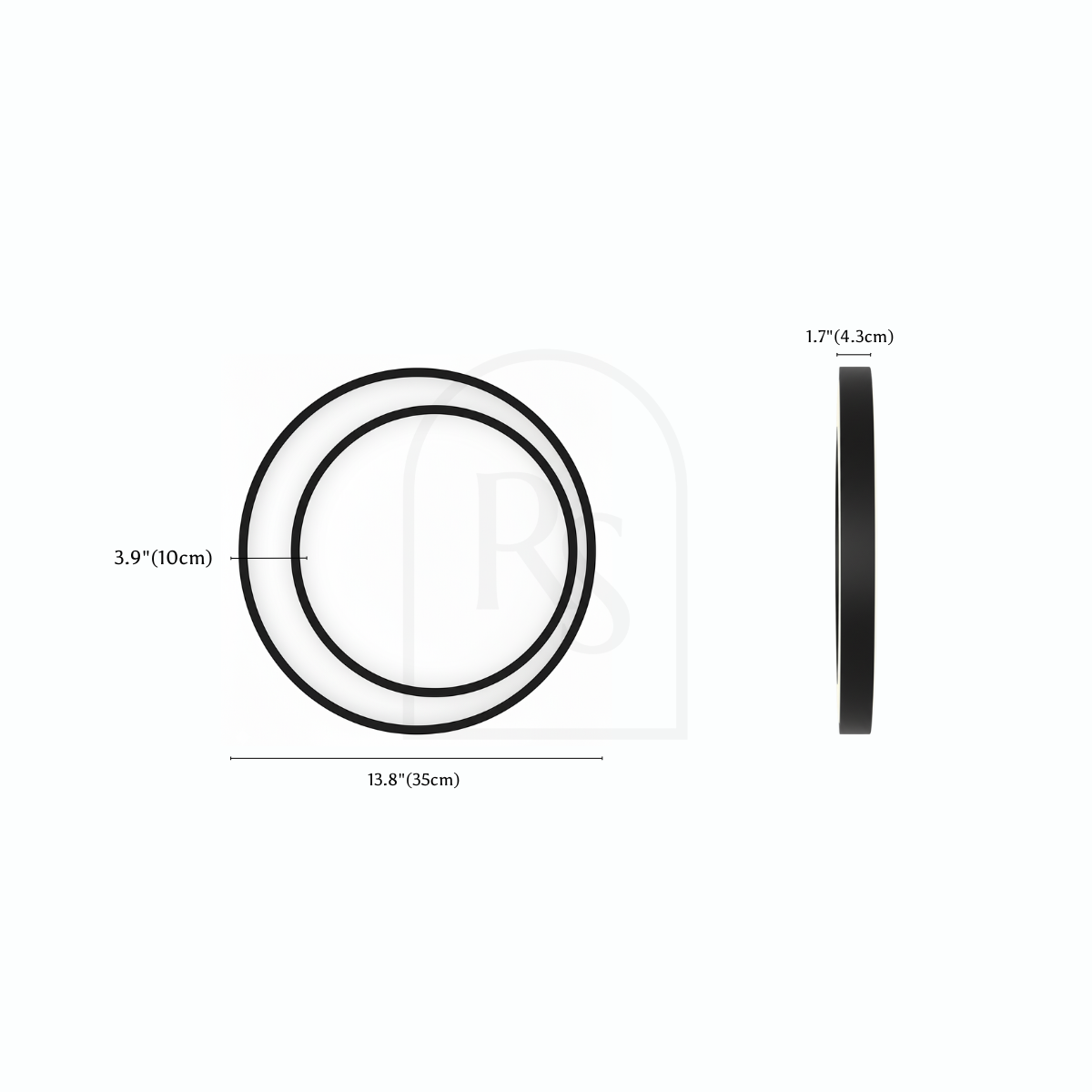 Selene Outdoor Wall Lamp line drawing 1