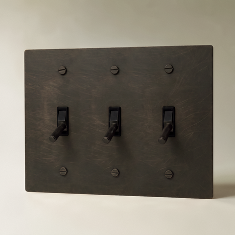 The Architectural Brass 4-Way Toggle Switch (1 to 5 Gang) - Open Box