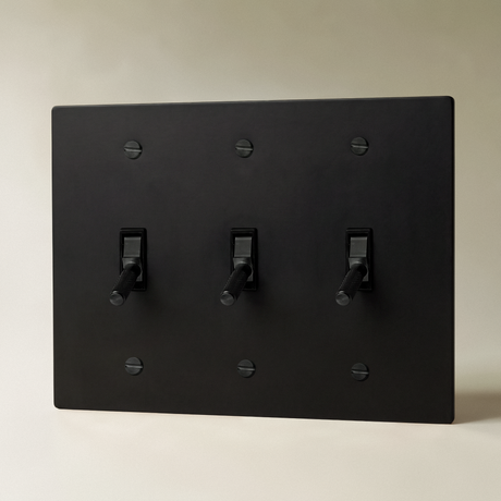 The Architectural Brass 4-Way Toggle Switch (1 to 5 Gang) - Open Box