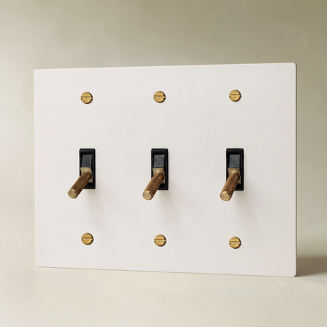 The Architectural Brass 4-Way Toggle Switch (1 to 5 Gang) - Open Box