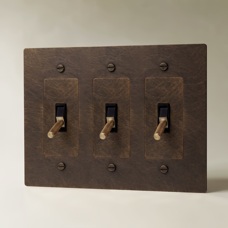 The Brass Toggle Switch (1 to 5 Gang)