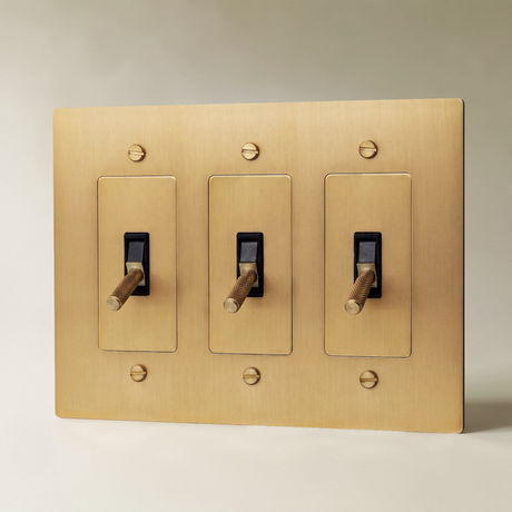 The Brass Toggle Switch (1 to 5 Gang)