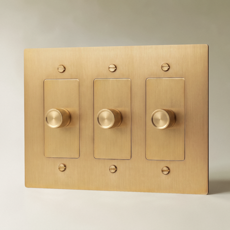 The Brass Dimmer Switch (1 to 5 Gang)