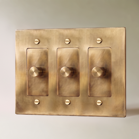 The Unlacquered Brass Dimmer Switch