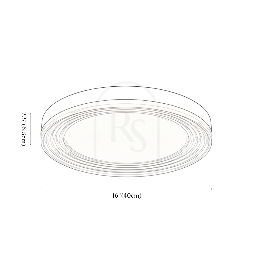 Civra Ceiling Light line drawing 1