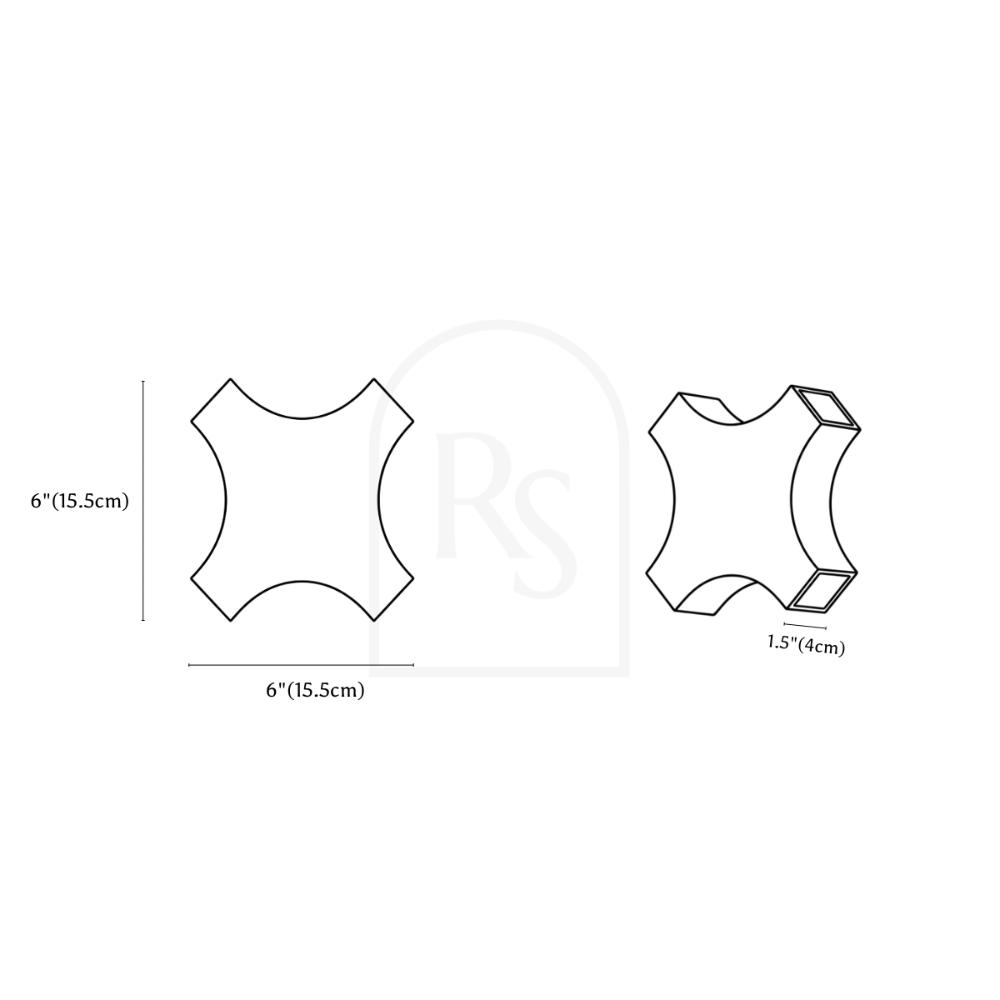 Beam Wall Lamp - Open Box line drawing 2