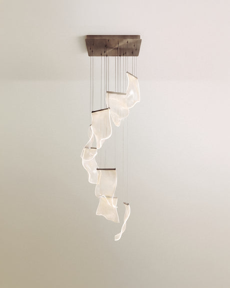 Sheets Chandelier (Rectangle Ceiling Mount)